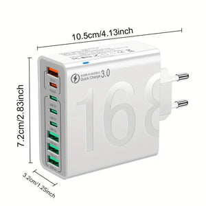 🔌⚡ 8-in-1 Fast Charging USB Adapter – Power Everything in One Go! 🔋📱