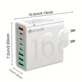 🔌⚡ 8-in-1 Fast Charging USB Adapter – Power Everything in One Go! 🔋📱