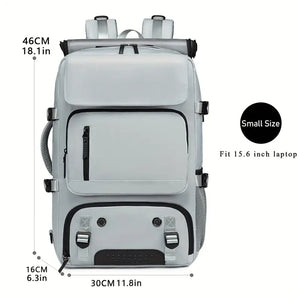 🎒 43.94cm Large Capacity Hiking Backpack – Unisex Travel Bag with USB Charging Port, Padded Straps & Multi-Use Design for Work, Gym, and Getaways 🌍🧳