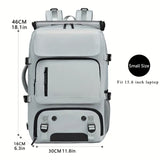 🎒 43.94cm Large Capacity Hiking Backpack – Unisex Travel Bag with USB Charging Port, Padded Straps & Multi-Use Design for Work, Gym, and Getaways 🌍🧳