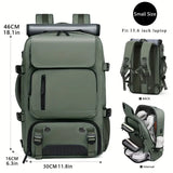 🎒 43.94cm Large Capacity Hiking Backpack – Unisex Travel Bag with USB Charging Port, Padded Straps & Multi-Use Design for Work, Gym, and Getaways 🌍🧳
