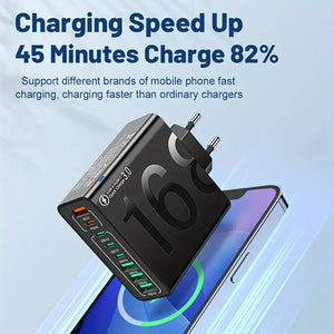 🔌⚡ 8-in-1 Fast Charging USB Adapter – Power Everything in One Go! 🔋📱