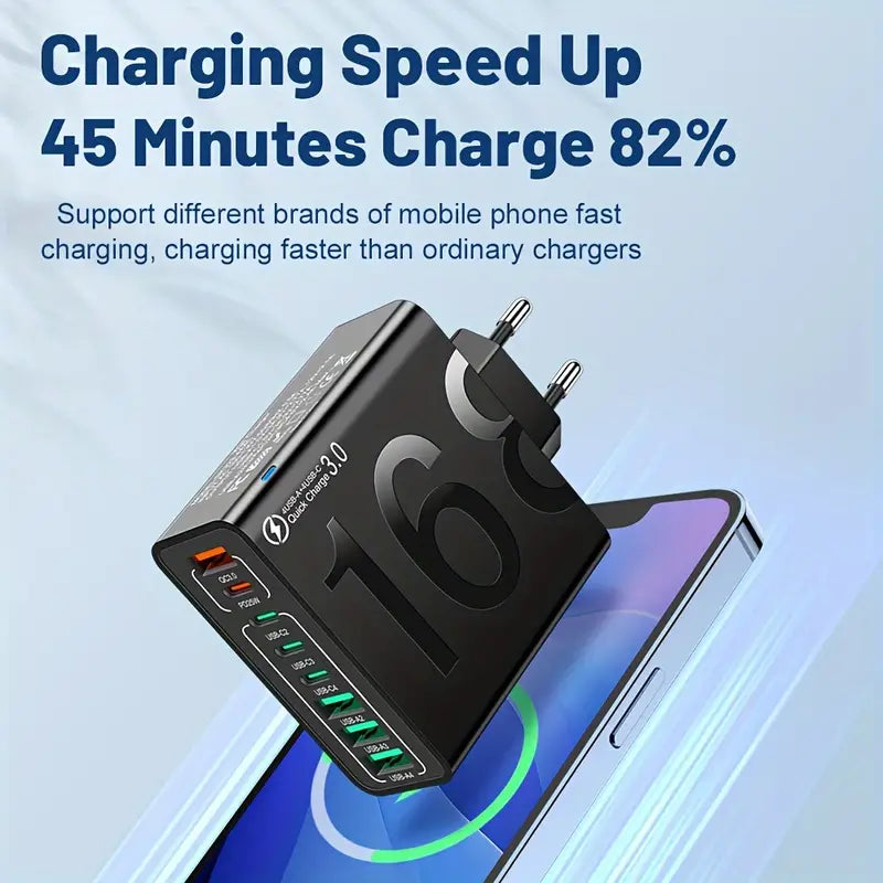 🔌⚡ 8-in-1 Fast Charging USB Adapter – Power Everything in One Go! 🔋📱