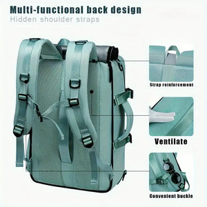 🎒 43.94cm Large Capacity Hiking Backpack – Unisex Travel Bag with USB Charging Port, Padded Straps & Multi-Use Design for Work, Gym, and Getaways 🌍🧳