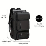 🎒 43.94cm Large Capacity Hiking Backpack – Unisex Travel Bag with USB Charging Port, Padded Straps & Multi-Use Design for Work, Gym, and Getaways 🌍🧳