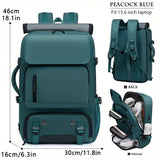 🎒 43.94cm Large Capacity Hiking Backpack – Unisex Travel Bag with USB Charging Port, Padded Straps & Multi-Use Design for Work, Gym, and Getaways 🌍🧳