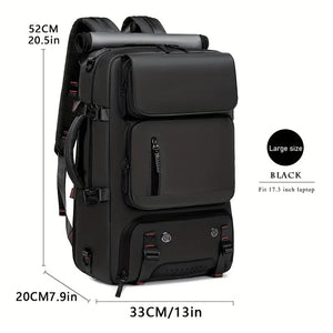 🎒 43.94cm Large Capacity Hiking Backpack – Unisex Travel Bag with USB Charging Port, Padded Straps & Multi-Use Design for Work, Gym, and Getaways 🌍🧳